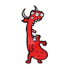 cartoon spooky monster N24