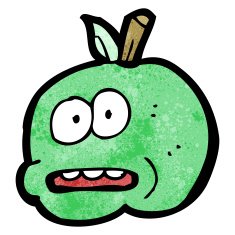 Cartoon Apple N208