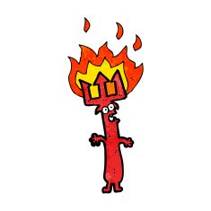 devil fork cartoon character N8