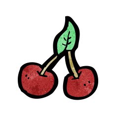 cartoon cherries N52