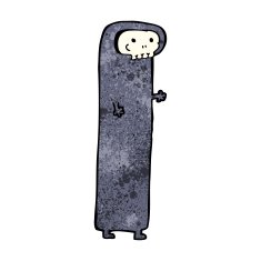 cartoon spooky ghost N160