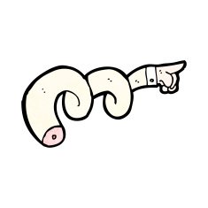 pointing hand cartoon N33