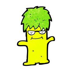 cartoon little monster N113