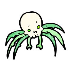 cartoon skull monster N5