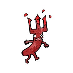 devil fork cartoon character N9