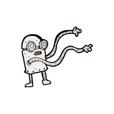 cartoon little robot N24