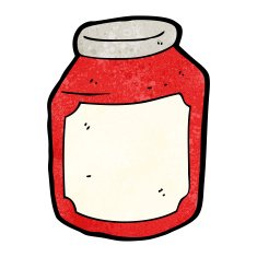 Cartoon Jam Jar N24