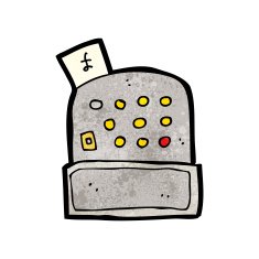 Cartoon Cash Register N9