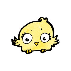 cartoon little bird N42