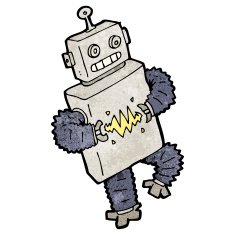 cartoon dancing robot N9