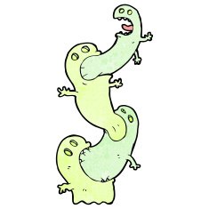 cartoon spooky ghost N164