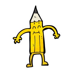 Cartoon Pencil N128