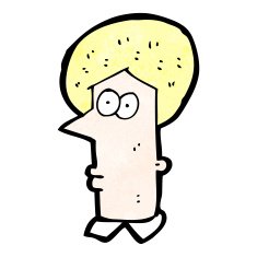 cartoon staring face N21