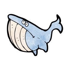 Cartoon Whale N138
