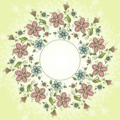 Cute banner with flowers N2