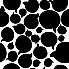 doodle bubble seamless pattern
