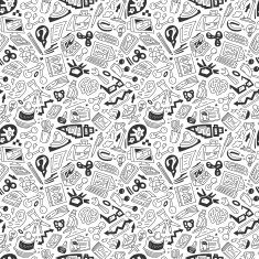 Science - seamless vector background N2