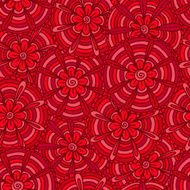 Red flowers with strips