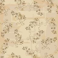 Retro floral seamless background N6