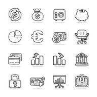 Financial icon set
