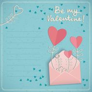 Valentine&#039;s day gift card Vector illustration N2