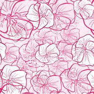abstract flowers seamless texture