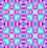 Seamless Abstract Pattern with geometric shapes