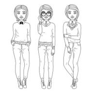 Fashion autumn girls