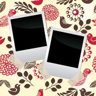 Blanks film frame on pattern with transparent tape eps10