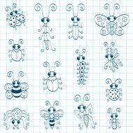 Doodle insects