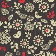 Retro floral seamless background N8