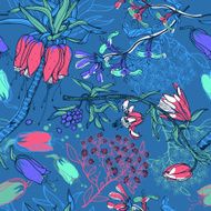 Vector seamless floral pattern N172