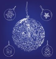 Hand-drawn Christmas illustration N2