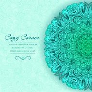 Hand drawn abstract background ornament illustration Vector decorative invitation design N2