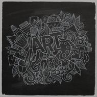Art hand lettering and doodles elements N3