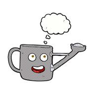 watering can cartoon with thought bubble N3
