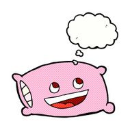 cartoon pillow with thought bubble N2