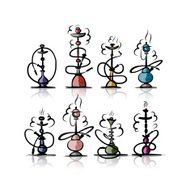 Hookah set sketch for your design