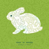 Vector curly doodle shapes chicken silhouette Easter frame