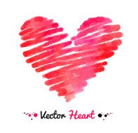 Watercolor heart N6
