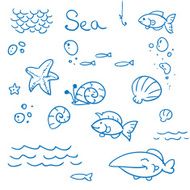 Sea icon set N2