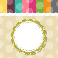 Template frame design for greeting card N34