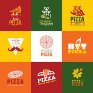 set of vintage fast food restaurant signs