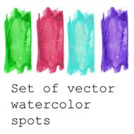 Set of Watercolor vector banners