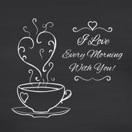 I love every morning with you Blackboard background N3