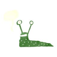 cartoon slug with speech bubble N24