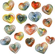 set of hearts drawing by colored pencils N2