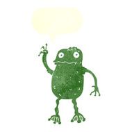 cartoon frog with speech bubble N9