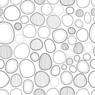 Seamless abstract decorative pattern of circles