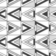 Seamless black and white abstract pattern N3